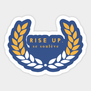 Rise Up (Warriors Colorway) T-Shirt Sticker